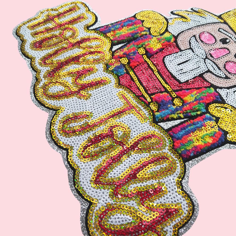 Holly Jolly Nutcracker Sequin Iron On Patch